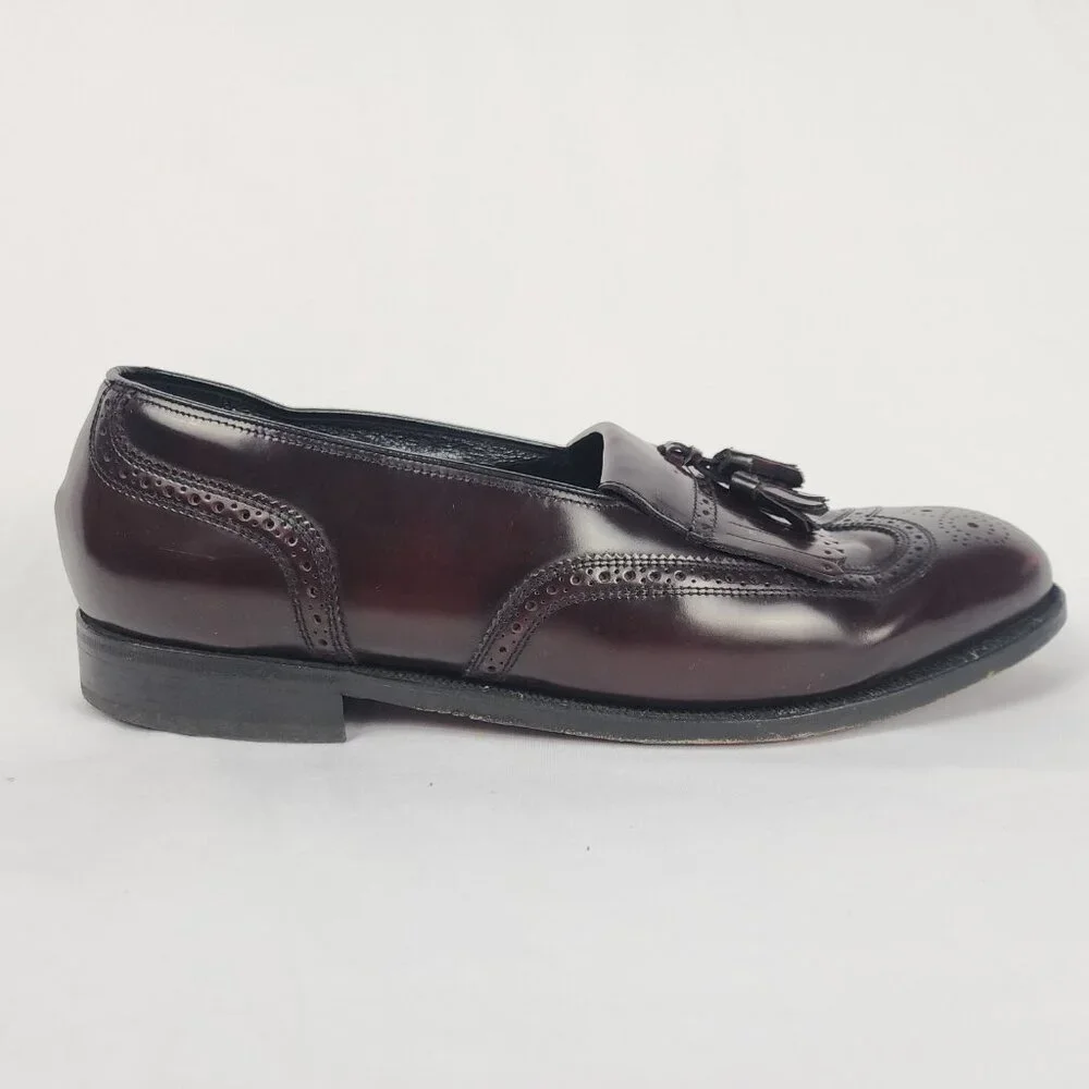 Florsheim Men's 10.5‎ Lexington Wingtip Dress Shoe Tassel Burgundy Leather